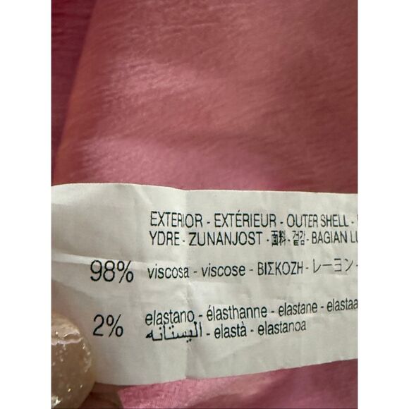 Zara Pink Satin Slip Mini Dress with Halter Tie Back – Size L” - Picture 9 of 9